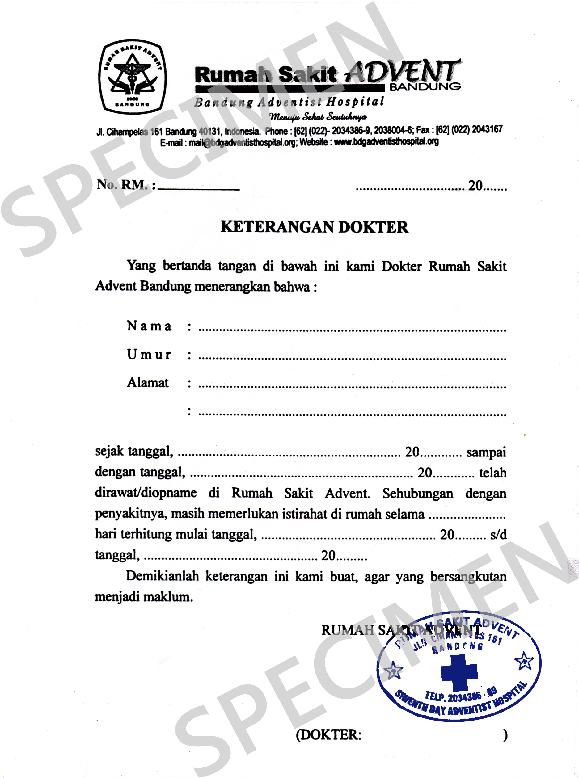 Detail Surat Dokter Izin Sakit Nomer 18