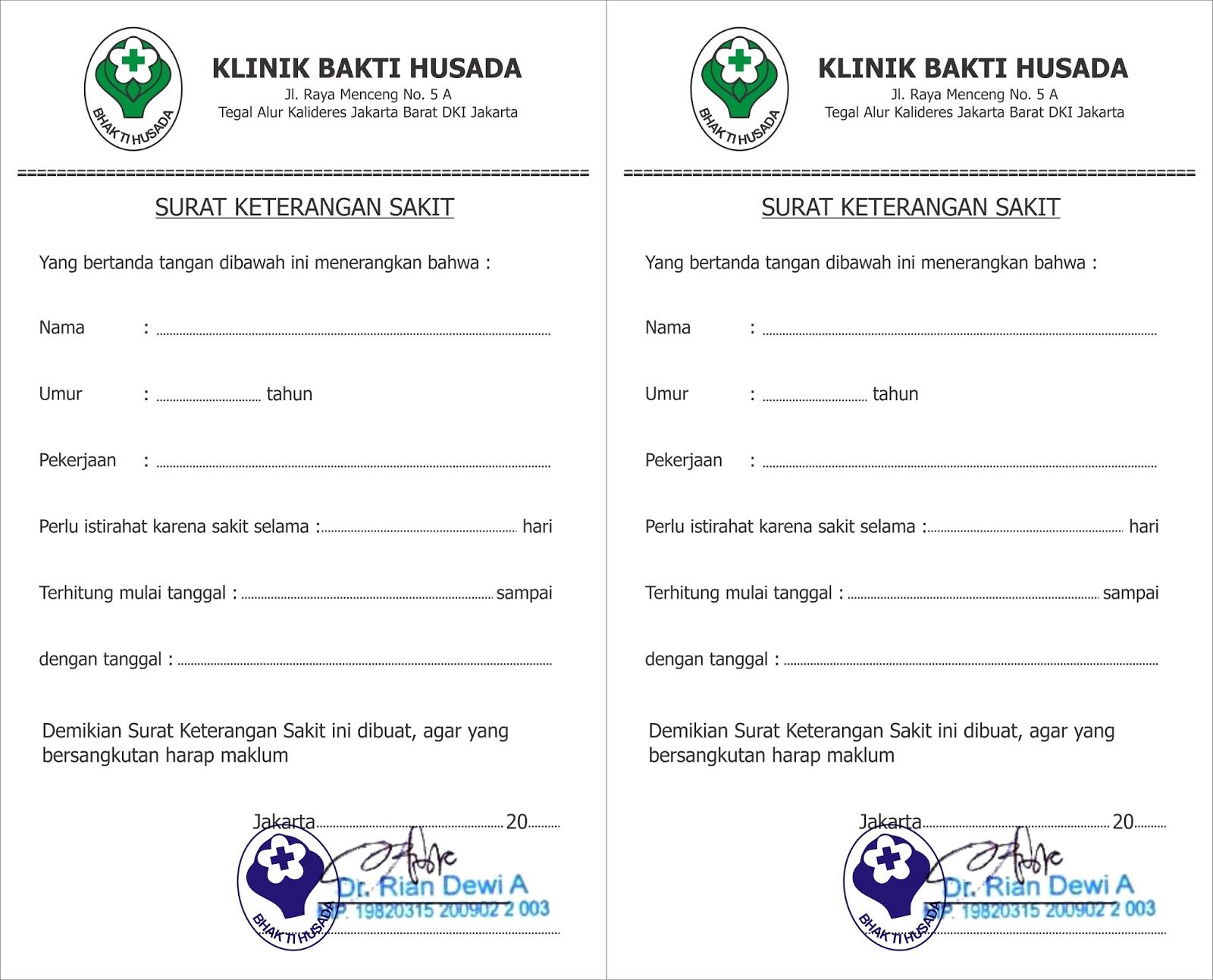 Detail Surat Dokter Kosong Jogja Nomer 8