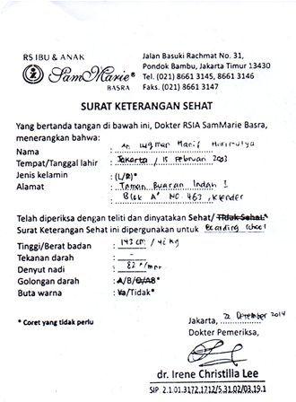 Detail Surat Dokter Semarang Nomer 23
