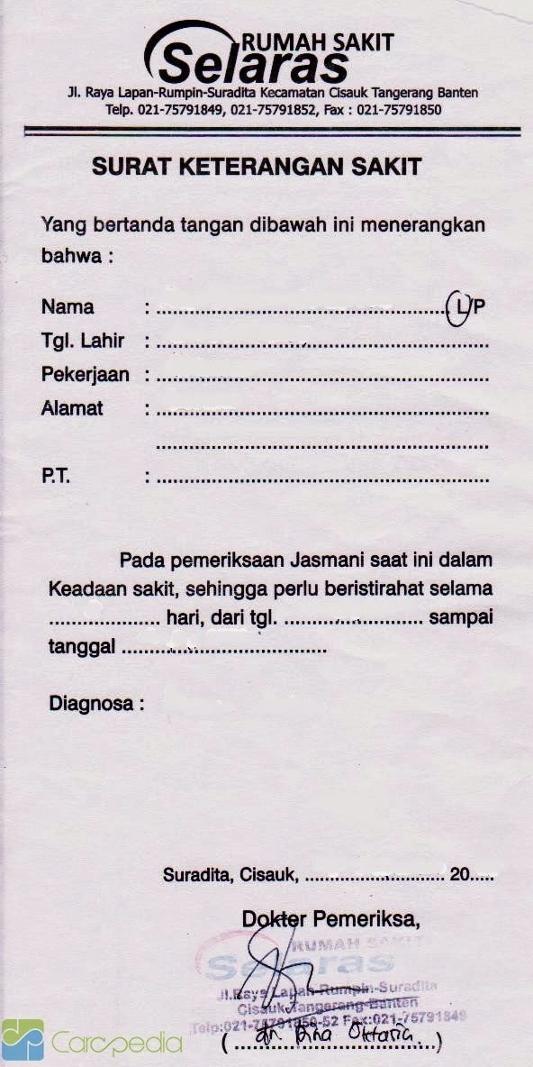 Detail Surat Dokter Sidoarjo Nomer 7