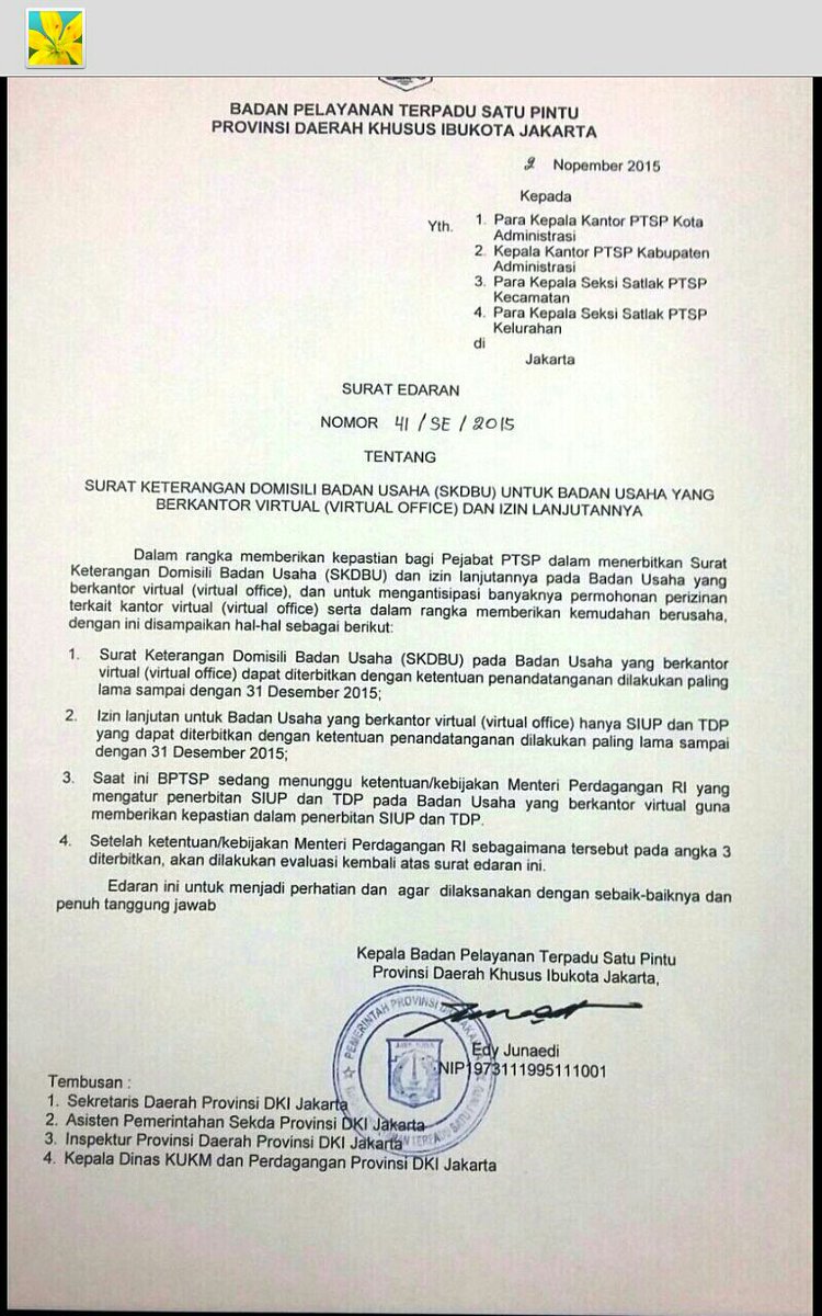 Detail Surat Domisili Usaha Dari Kelurahan Nomer 30