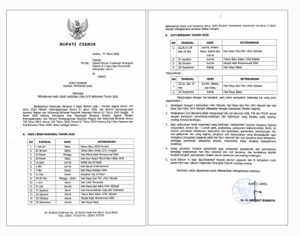 Detail Surat Edaran Cuti Bersama Nomer 3