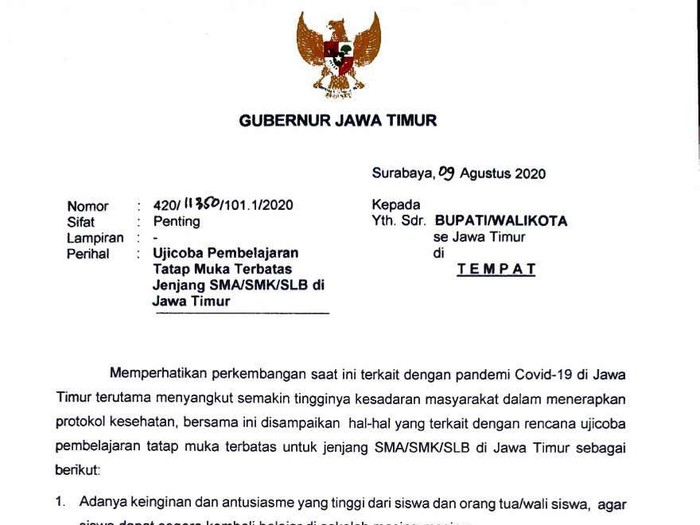 Detail Surat Edaran Gubernur Jawa Tengah Nomer 17