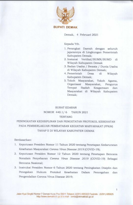 Detail Surat Edaran Gubernur Jawa Tengah Nomer 26