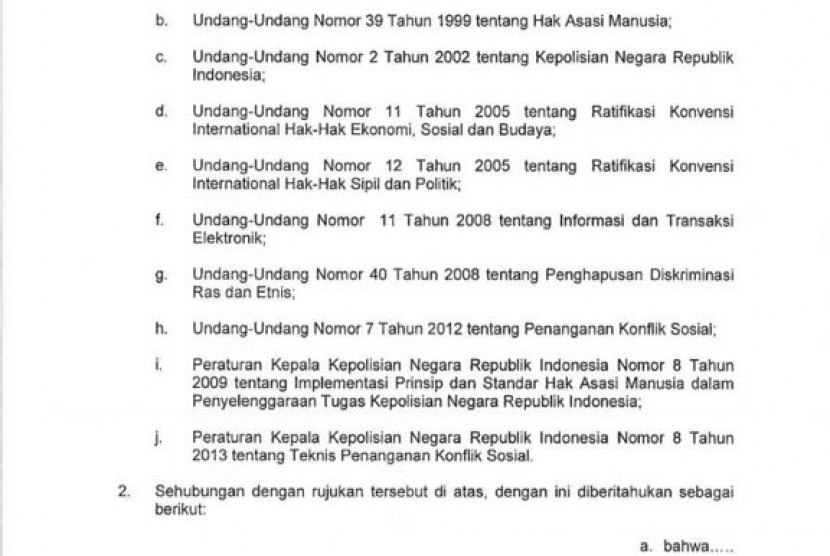 Detail Surat Edaran Kapolri Nomer 31