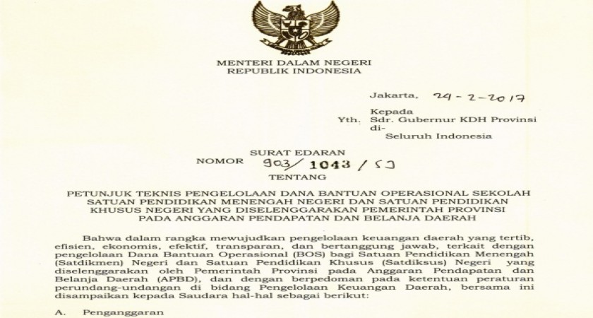 Detail Surat Edaran Mendagri Nomer 9