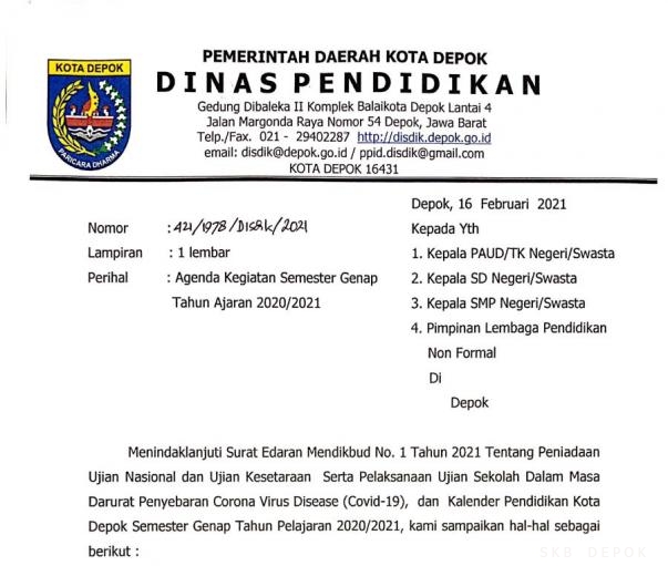 Detail Surat Edaran Mendikbud Nomer 16