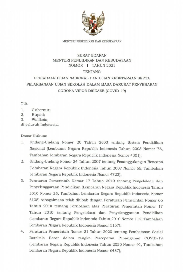 Detail Surat Edaran Mendikbud Nomer 2