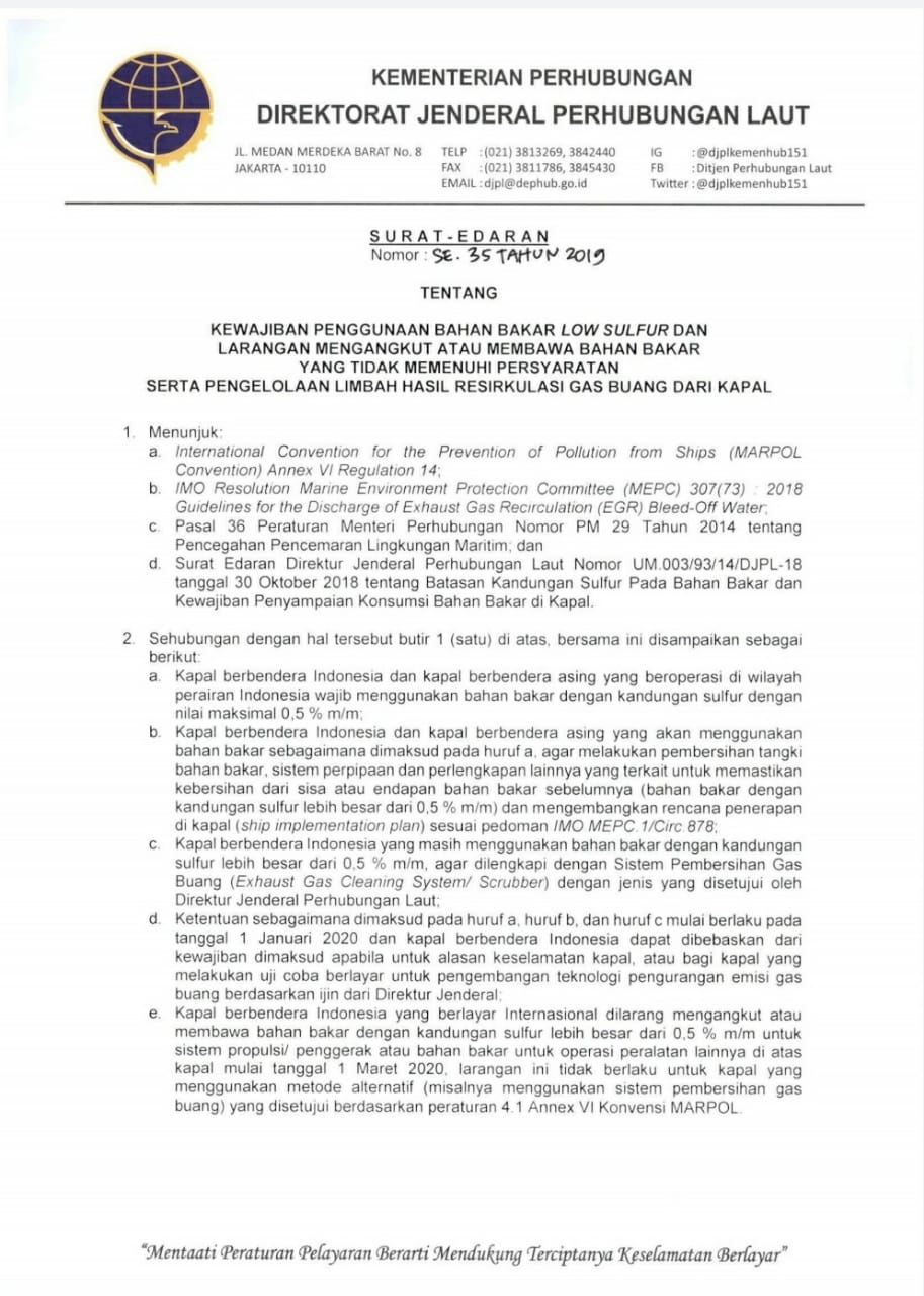 Detail Surat Edaran Menteri Perhubungan Nomer 4