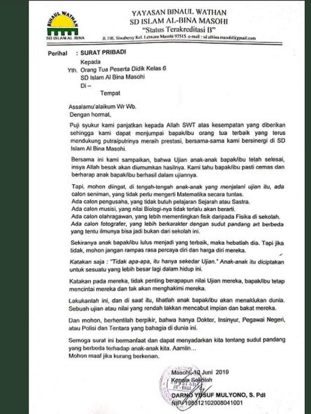 Surat Edaran Sekolah - KibrisPDR