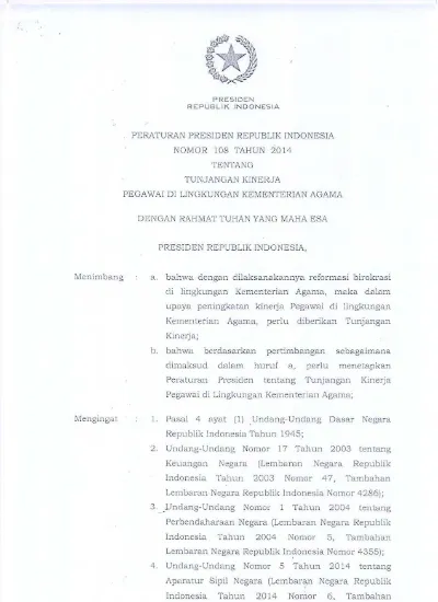 Detail Surat Edaran Tunjangan Kinerja Kementerian Agama Nomer 23