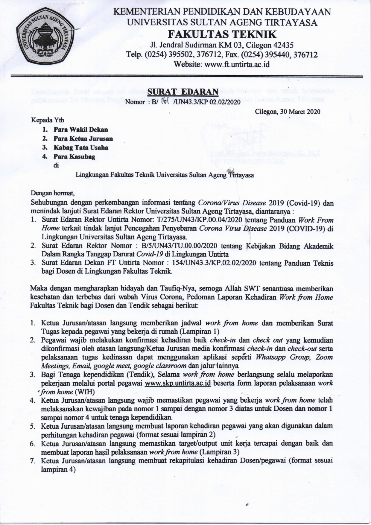 Detail Surat Edaran Work From Home Nomer 2