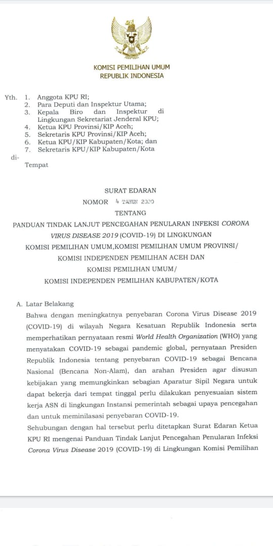 Detail Surat Edaran Work From Home Nomer 4