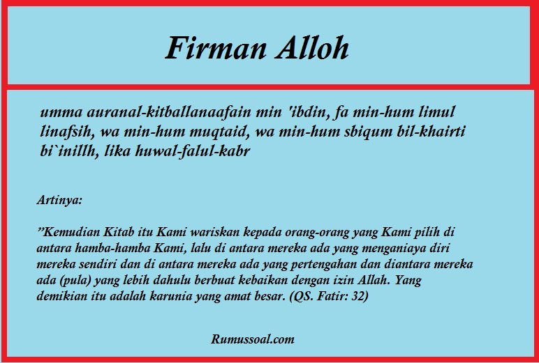 Detail Surat Fathir Ayat 2 Nomer 14