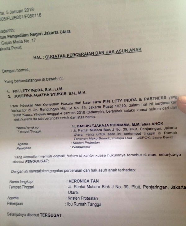 Detail Surat Gugatan Perceraian Nomer 40