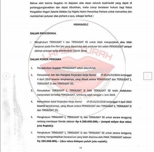 Detail Surat Gugatan Perdata Asli Nomer 26