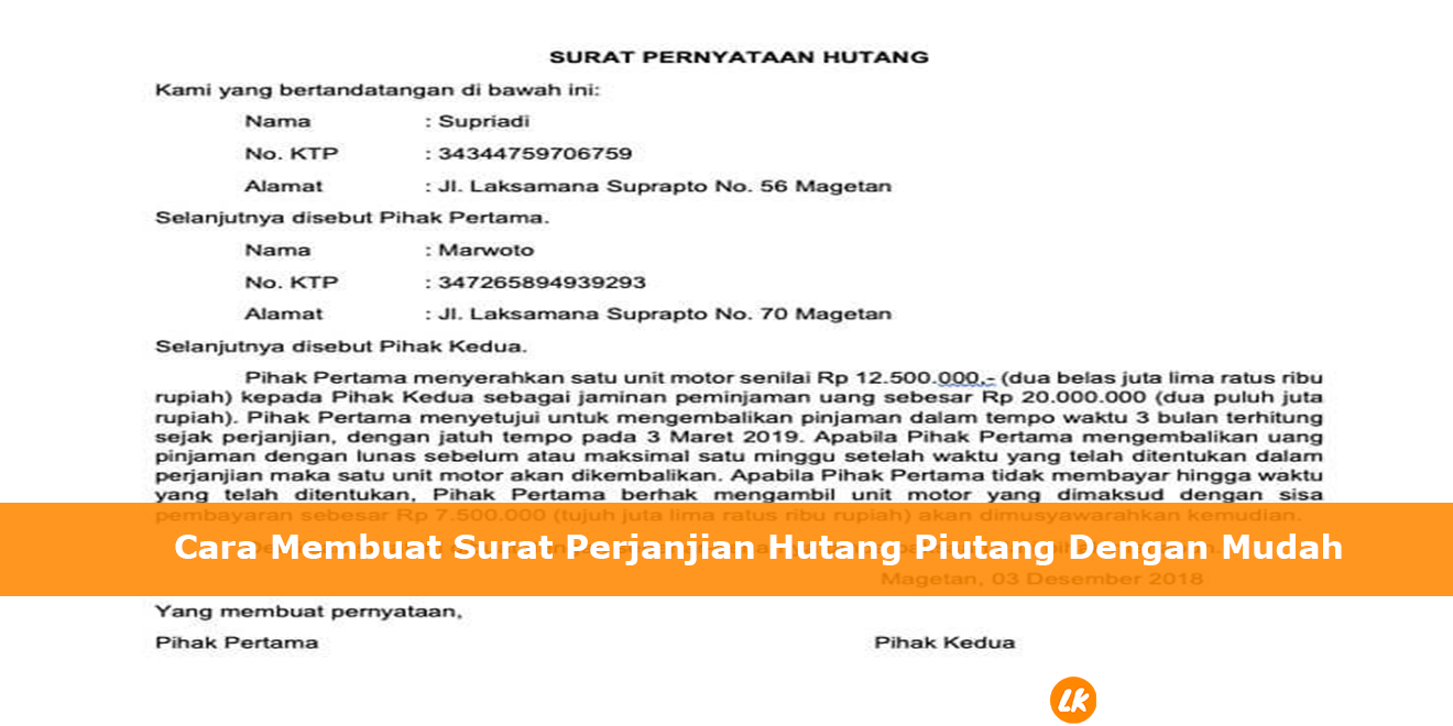 Detail Surat Hutang Piutang Nomer 51