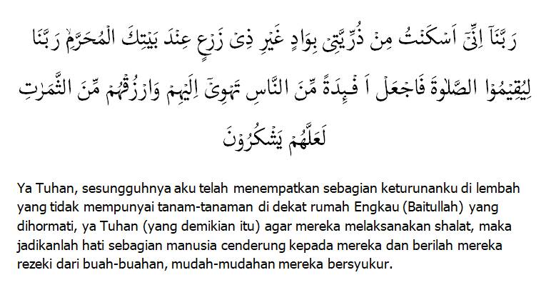 Detail Surat Ibrahim Ayat 37 Nomer 47