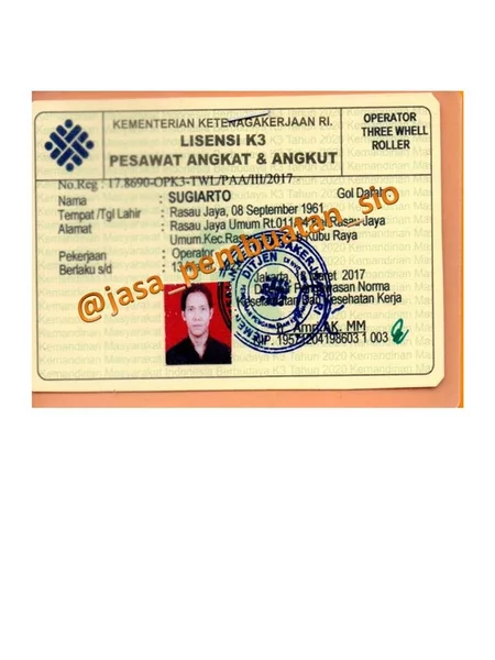 Detail Surat Ijin Operator Nomer 10