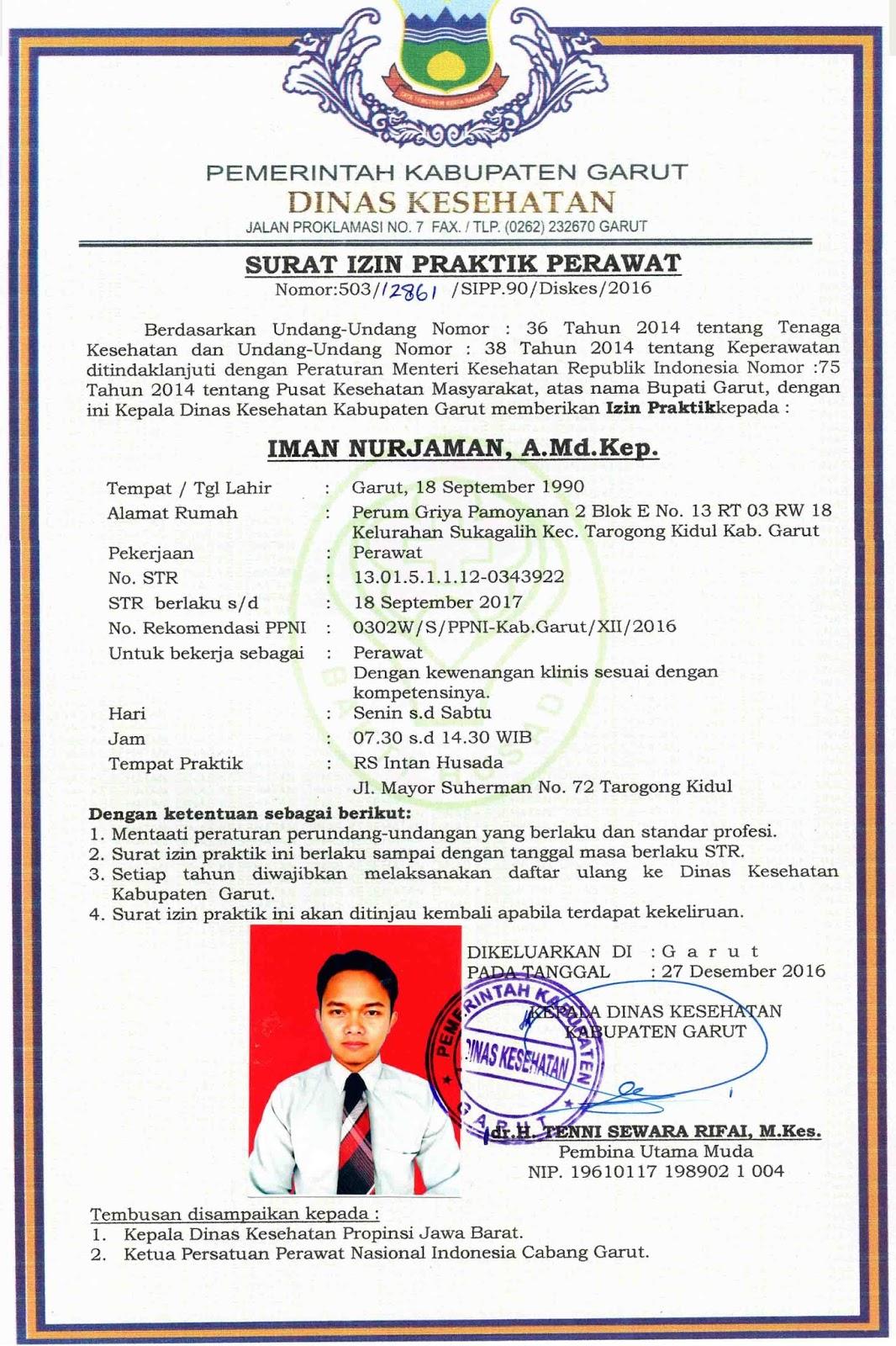 Download Surat Ijin Praktek Nomer 16