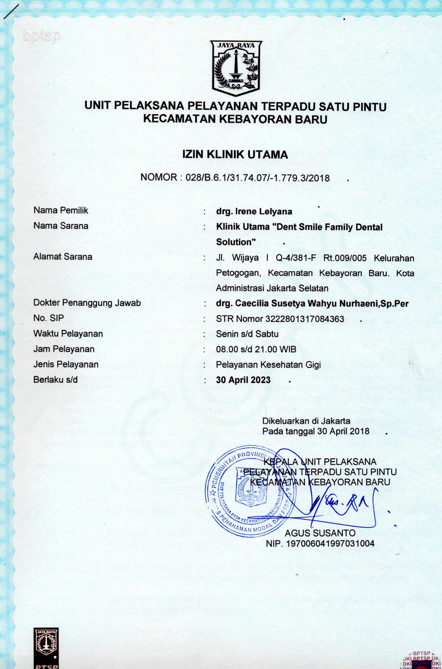 Detail Surat Ijin Praktek Nomer 24