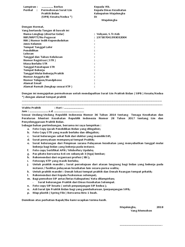 Detail Surat Ijin Praktek Nomer 26