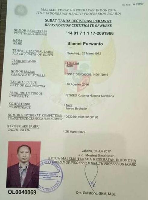 Detail Surat Ijin Praktek Perawat Nomer 10