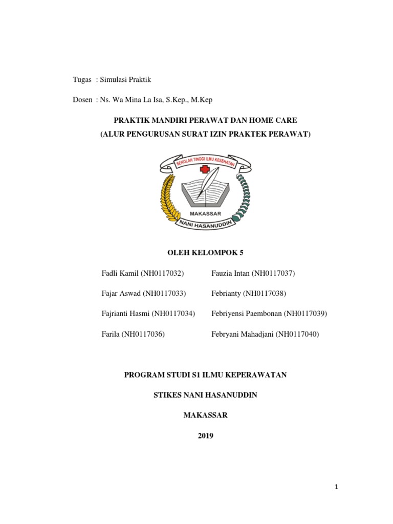 Detail Surat Ijin Praktek Perawat Nomer 16