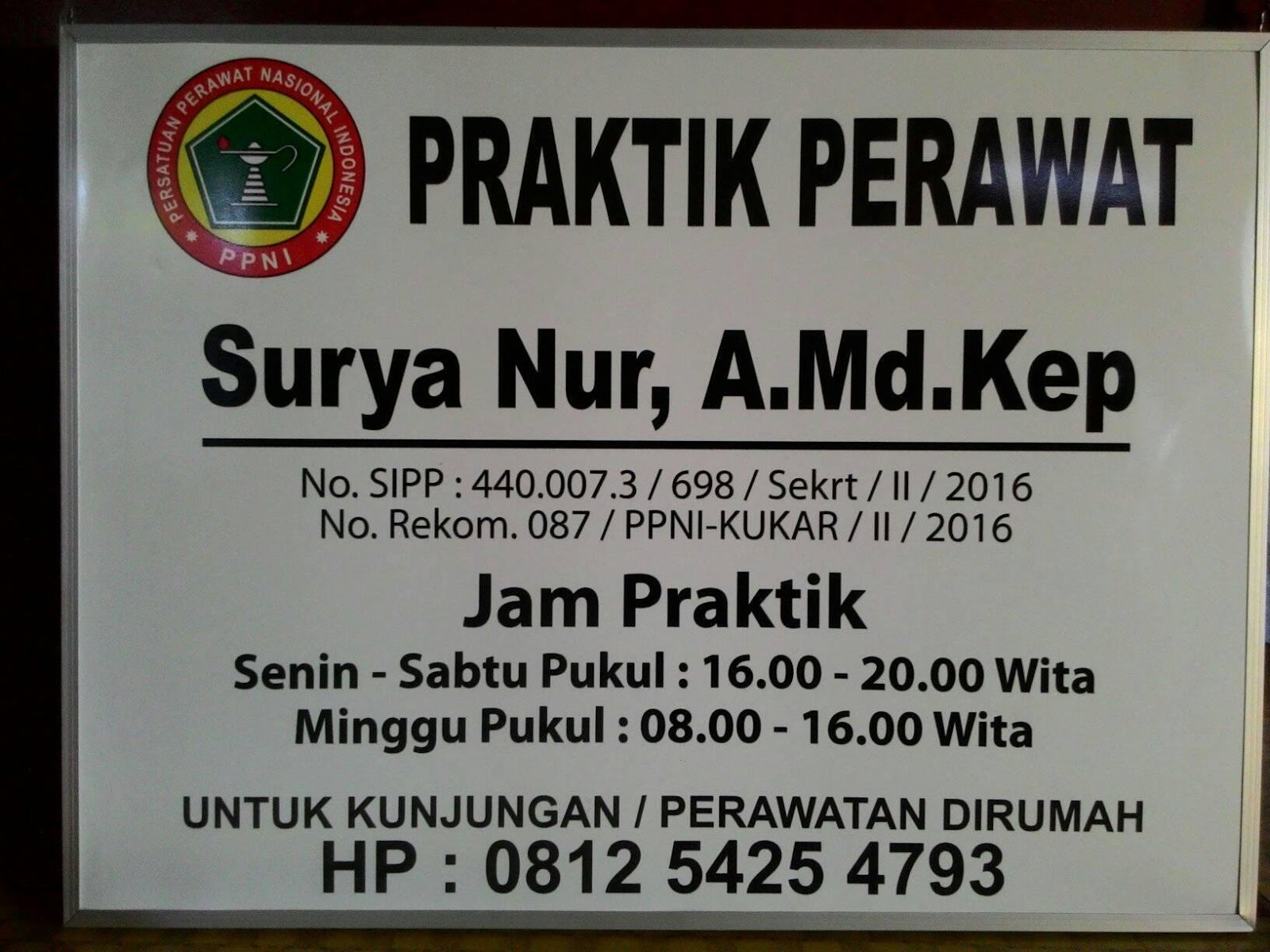 Detail Surat Ijin Praktek Perawat Nomer 27