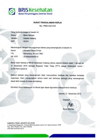 Detail Surat Izin Bekerja Nomer 51