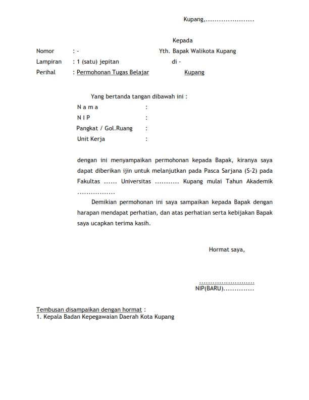 Detail Surat Izin Belajar Pns Nomer 18