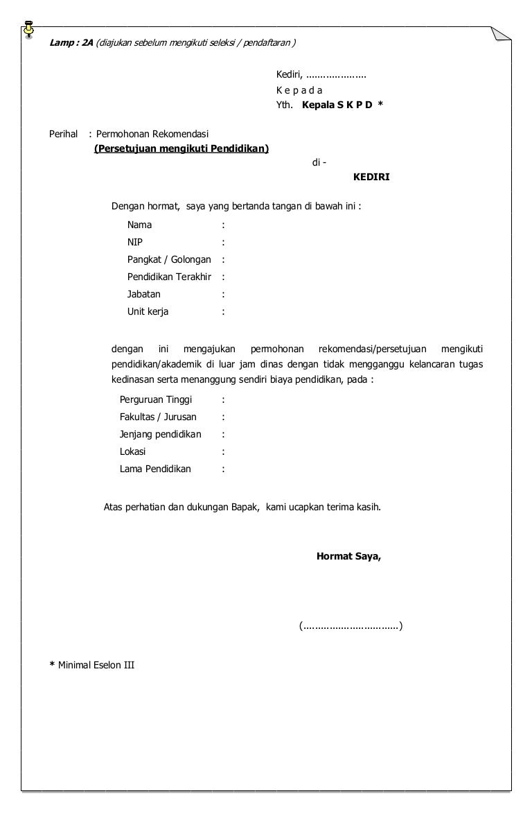 Detail Surat Izin Belajar Pns Nomer 6