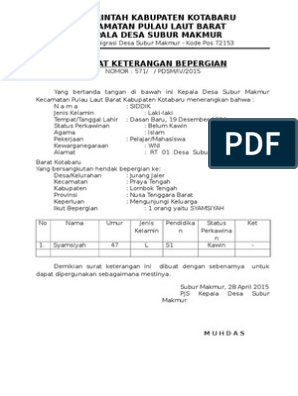 Detail Surat Izin Bepergian Nomer 11