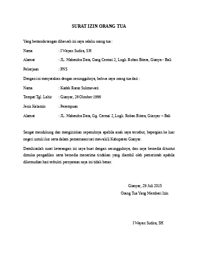 Detail Surat Izin Bepergian Nomer 26