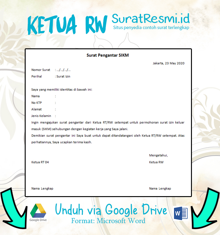Detail Surat Izin Bepergian Nomer 33