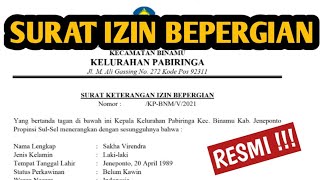 Detail Surat Izin Bepergian Nomer 40