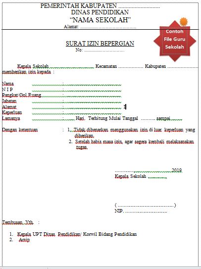 Detail Surat Izin Bepergian Nomer 42