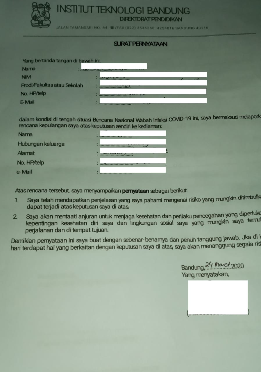 Detail Surat Izin Bepergian Nomer 52