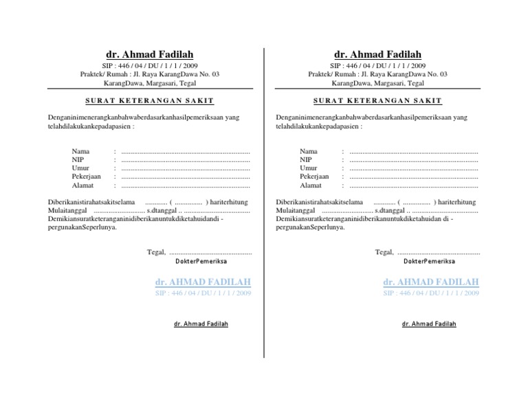 Detail Surat Izin Dokter Nomer 32