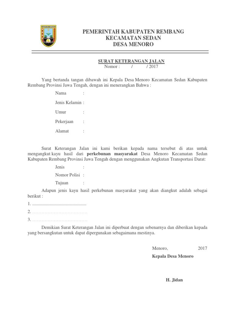 Detail Surat Izin Jalan Kepolisian Nomer 28