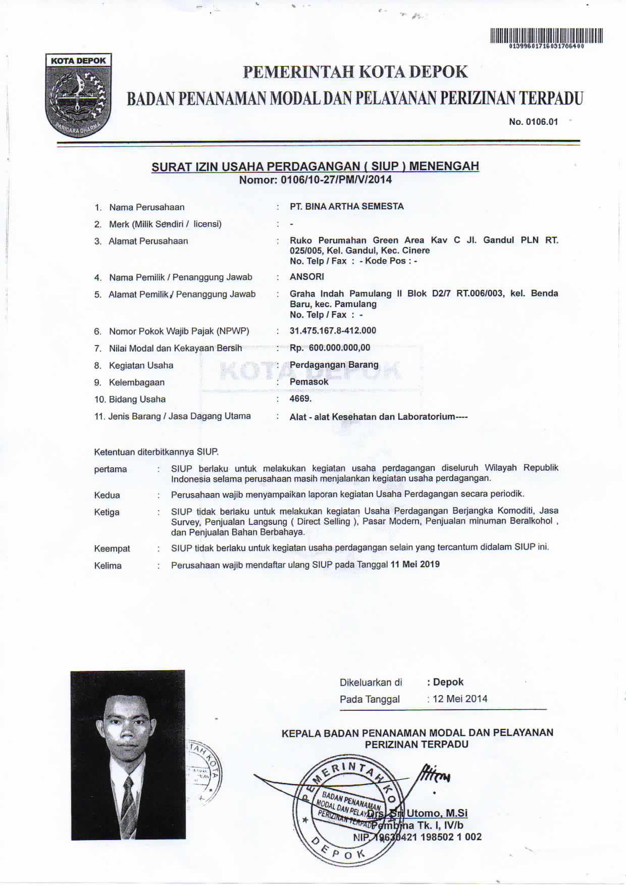 Detail Surat Izin Ke Perusahaan Nomer 21