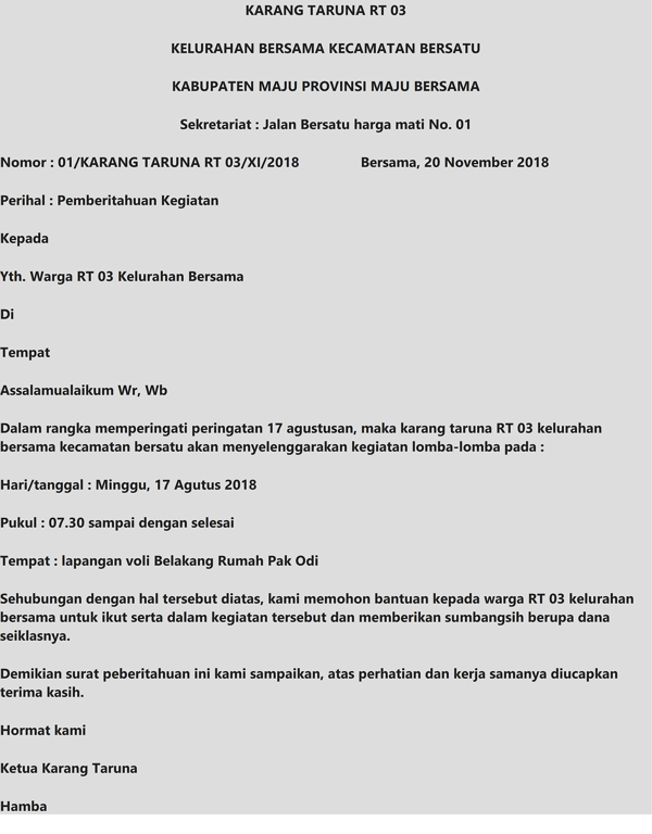 Detail Surat Izin Keramaian Nomer 29