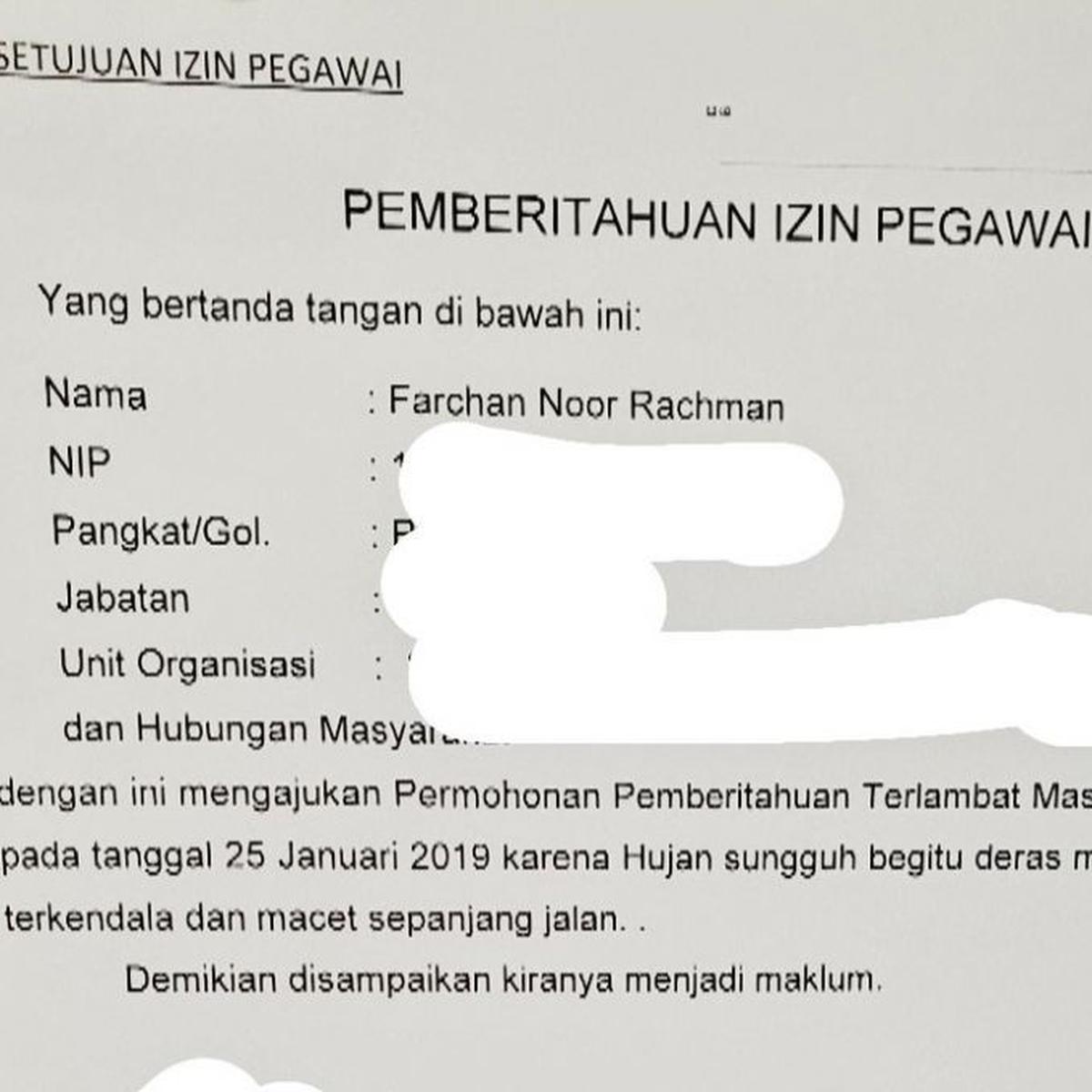 Detail Surat Izin Kerja Nomer 38