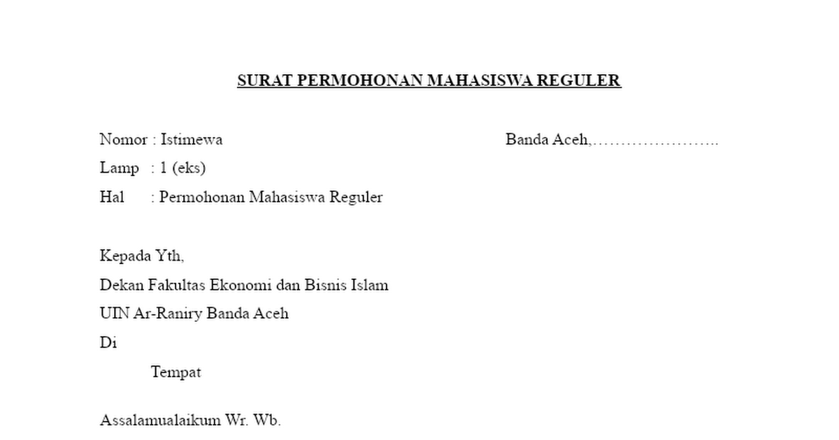 Detail Surat Izin Mahasiswa Nomer 41