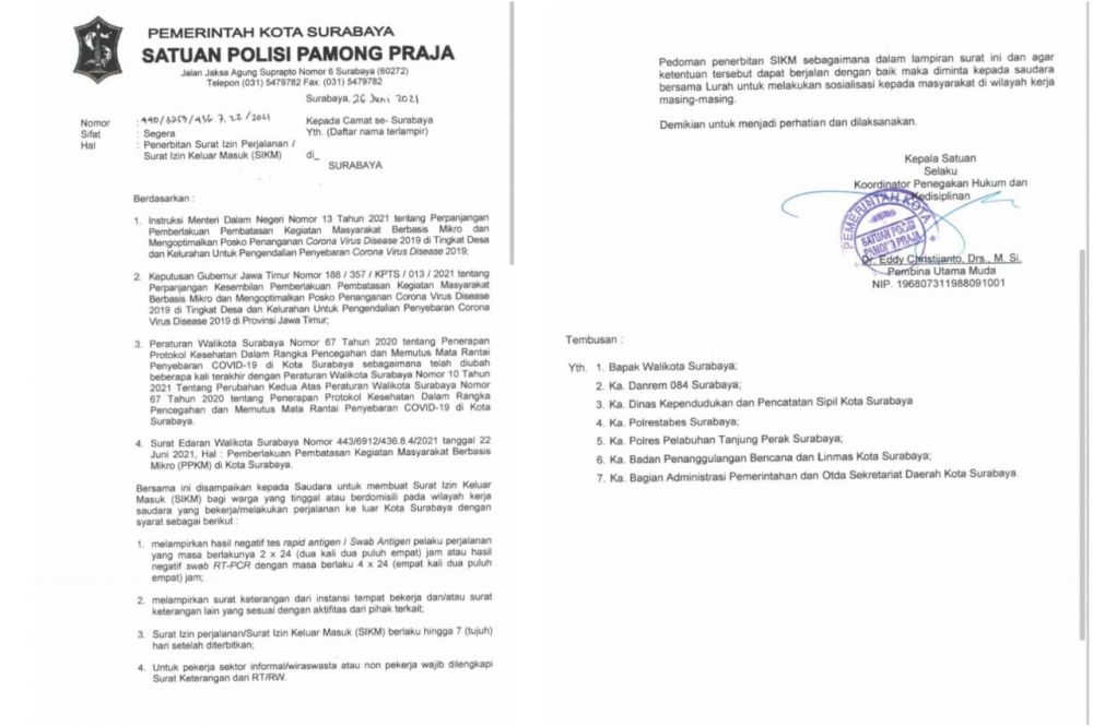 Detail Surat Izin Perjalanan Nomer 23