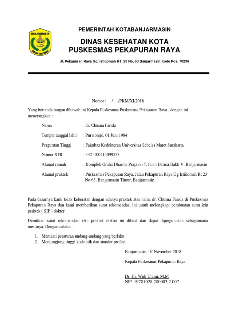 Detail Surat Izin Praktik Dokter Nomer 12