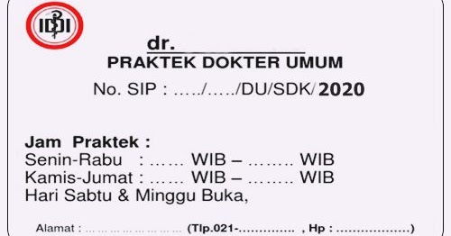 Detail Surat Izin Praktik Dokter Nomer 17