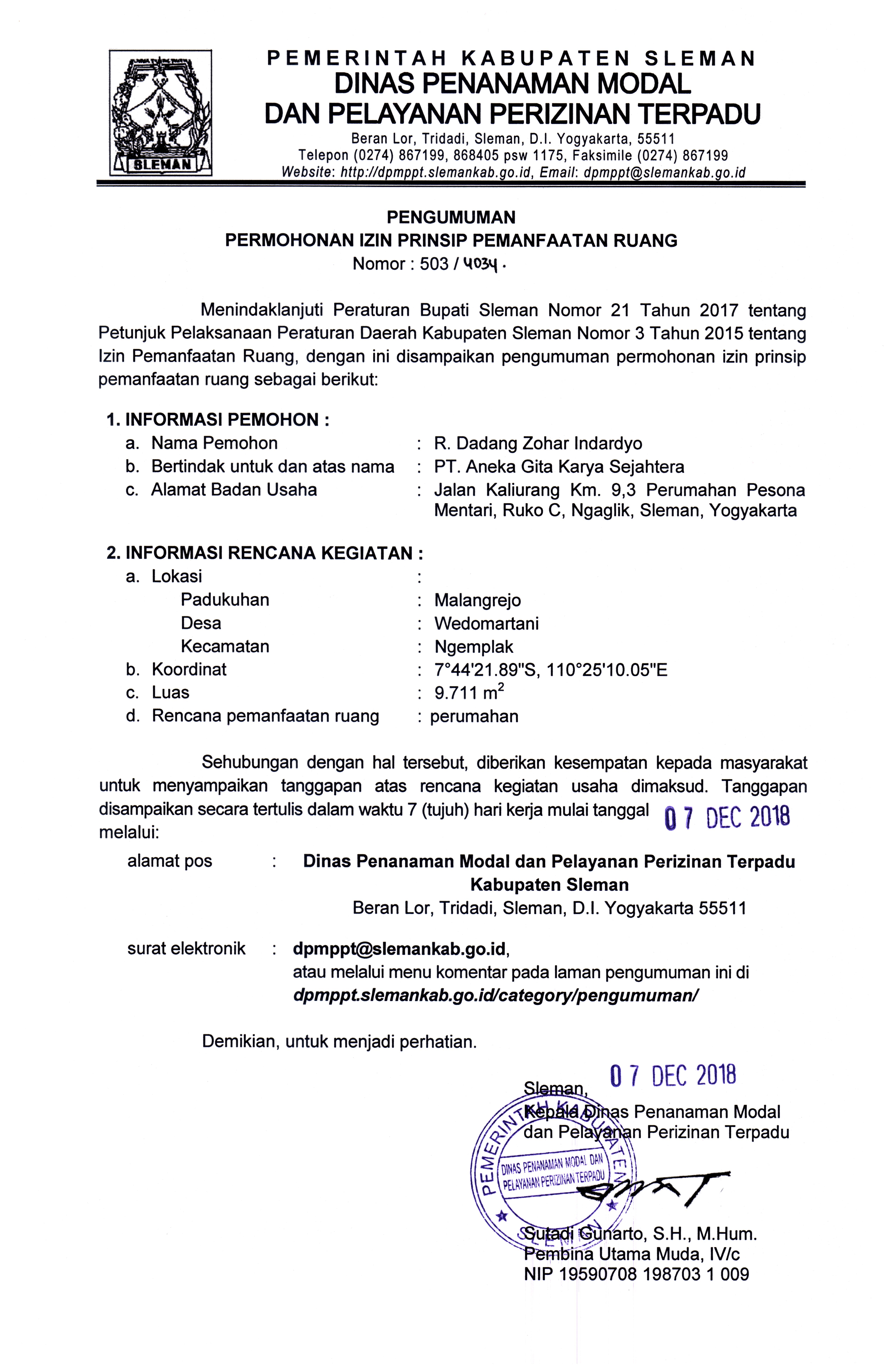 Detail Surat Izin Prinsip Nomer 5