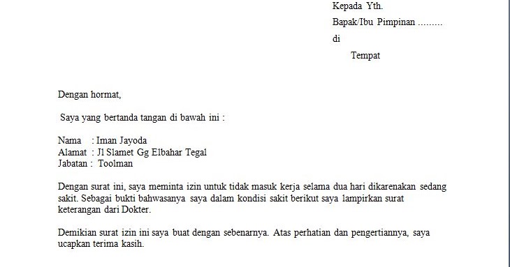 Detail Surat Izin Sakit Sekolah Nomer 23