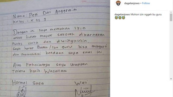 Detail Surat Izin Sakit Tidak Masuk Sekolah Nomer 20